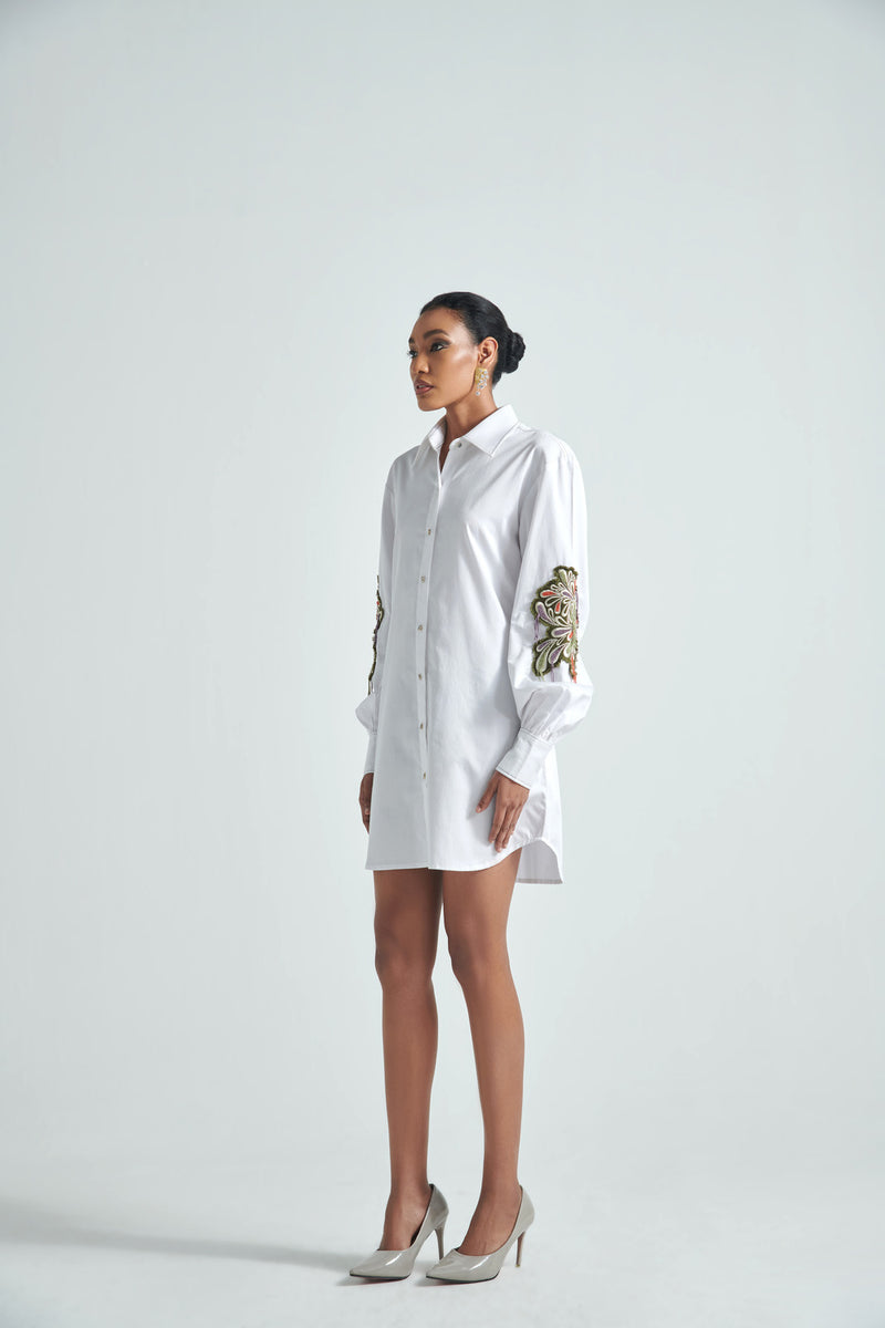 FLOURISHING SHIRT DRESS