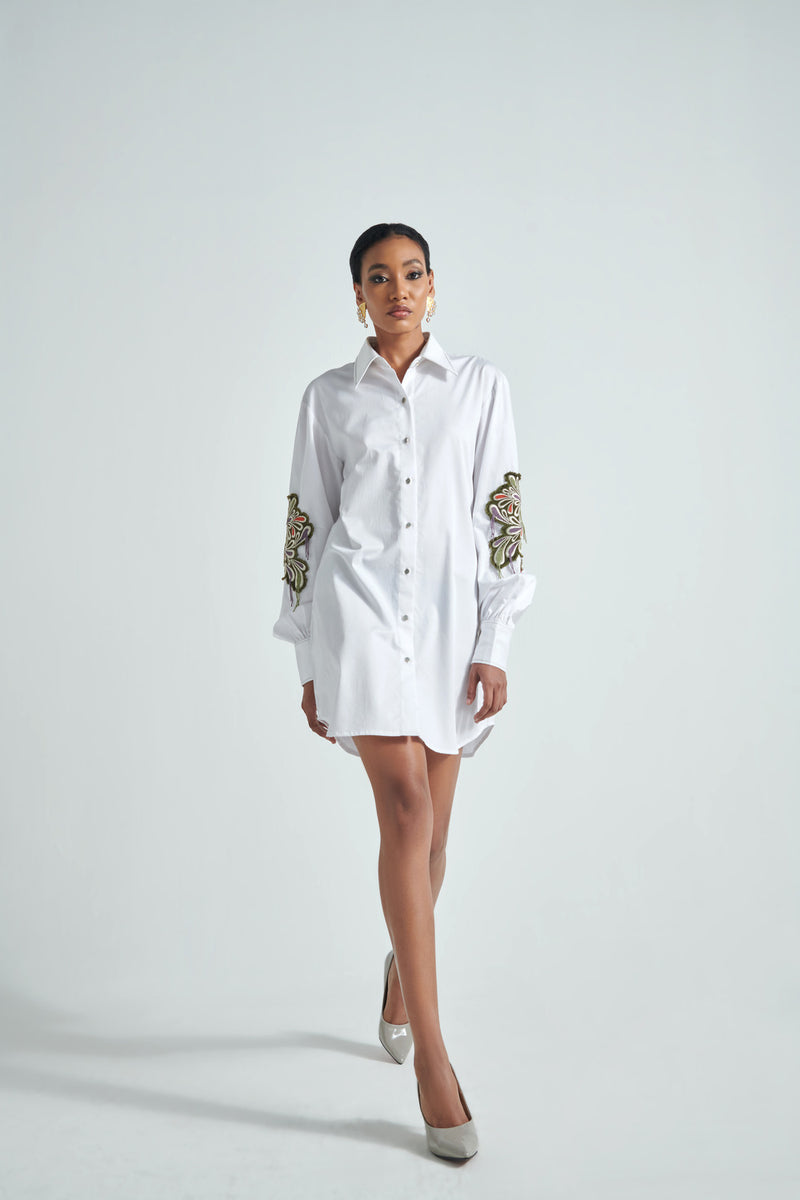 FLOURISHING SHIRT DRESS